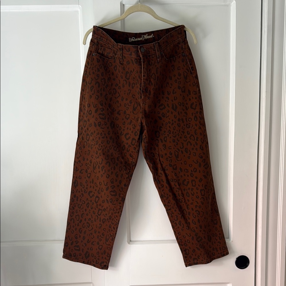 Universal Thread Brown Ankle Cropped Jeans